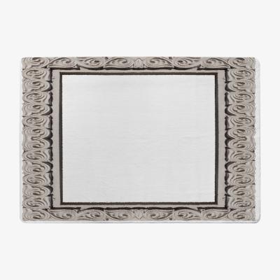 The Range Concrete Frame Rug - Brown / 110cm