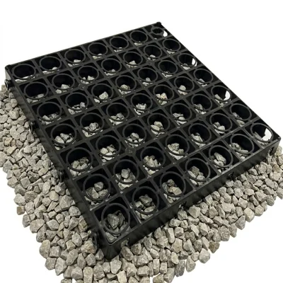 The Range 12 x Plastic Paving Driveway Gravel Protecting Turf Grids - Black