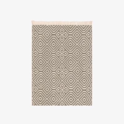 The Range Outdoor Diamond Pattern Rug  - Grey