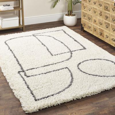 The Range Artisan Picasso White  120x170 - White and Grey