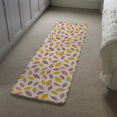 The Range Small Autumn Leaves Runner Rug - Orange