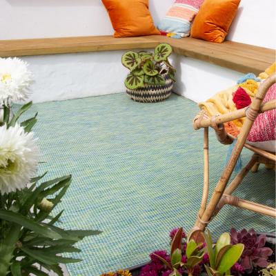 The Range Sea Green Soft Plastic Value Indoor Outdoor Area Rug - Sea Green / 150 x 78cm