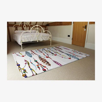 The Range Ribbon  Bead Rug - Red / 230cm