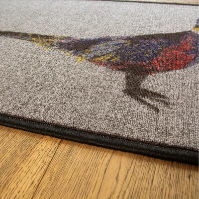 The Range Grey Pheasant Non Slip Washable Kitchen Utility Mat - Grey / 110cm