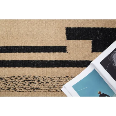 The Range Bosie Small Trenza Rug - Brown