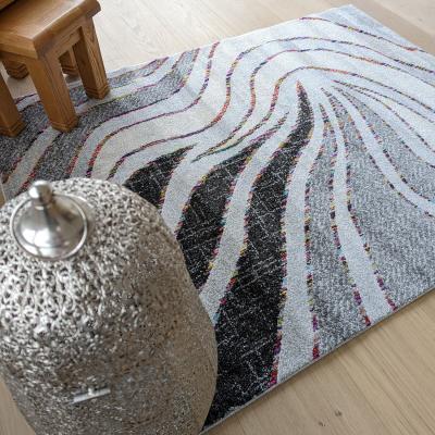 The Range Grey Sunburst Living Room Rug - Tempera - Grey / 170cm