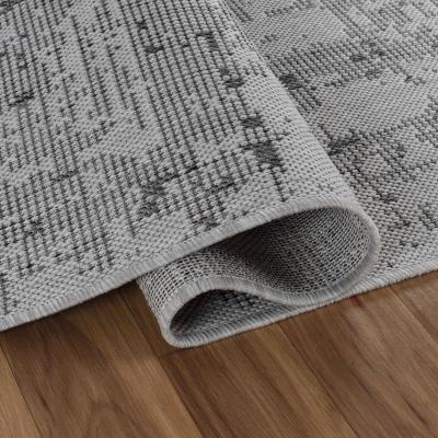 The Range Modern Abstract Grunge Design Outdoor-Indoor Waterproof Rugs - Dark Grey / 160x230 cm Rectangle