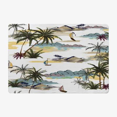 The Range Palm Trees Designer Rug - Brown / 200cm