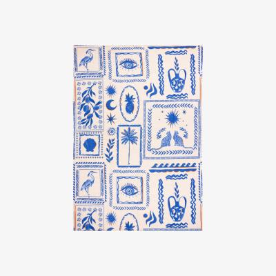 The Range Frieze Washable Outdoor Rug - Blue