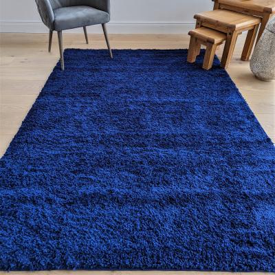 The Range Navy Blue Affordable and Super Soft Shaggy Rugs - Oslo - Navy / 4 / 120x170cm / 4kg