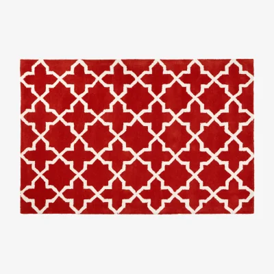 The Range Bosie Kensington Townhouse Small Orange Hand Woven Rug - Orange