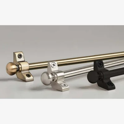 The Range Premium Metal Stair Rod Set (72.5 cm x 10 mm) - Ball End Finials - Antique Brass / 72.5cm (Pack of 13)