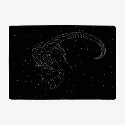 The Range Capricorn Zodiac Sign Style Rug - black / 230cm