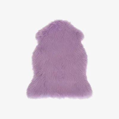 The Range Luxury Faux Rabbit Fur Rug - Lilac