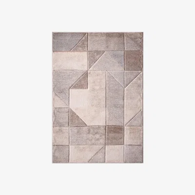 The Range Retro Edge Rug - Natural / 140cm