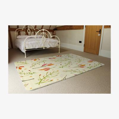 The Range Green Branches On Light Rug - Green / 230cm