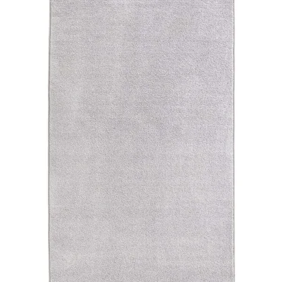 The Range Velour Plain Rug Brown - White / 400.0cm / 80.0cm