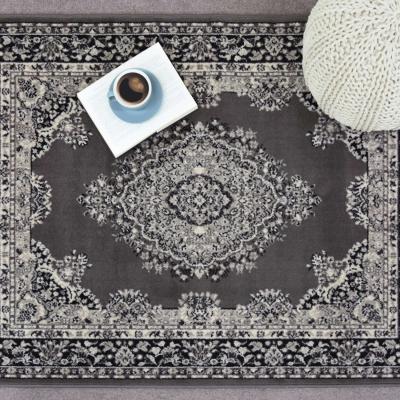 The Range Modern Maestro Traditional Vintage Area Rug - Grey / 80x150cm