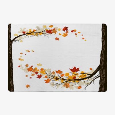 The Range Autumn Trees Designer Rug - Orange / 150cm