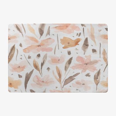 The Range Pink Watercolour Rug - Orange / 110cm