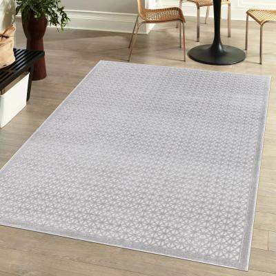 The Range Eden Mosaic Rug - Grey / 120cm