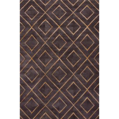 The Range Bianco Diamond Rug - Yellow / 160cm x 225cm