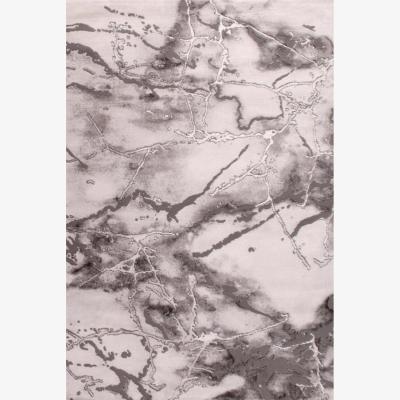 The Range Bianco Abstract Rug - Grey / 80cm x 150cm