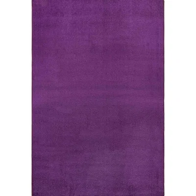 The Range Modern Polypropylene Plain Rug - Purple / 80 x 150cm - Purple / 195.0cm / 133.0cm