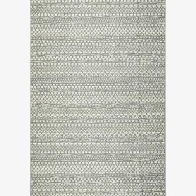 The Range Grey Striped Rug - Light Grey / 230cm
