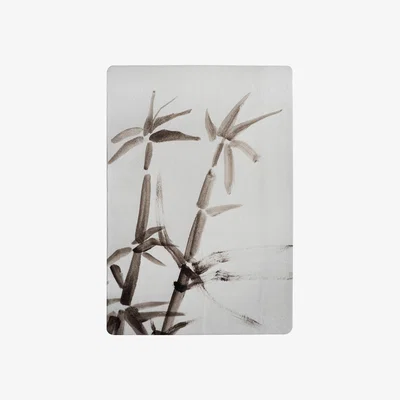 The Range Japanese Painting Of Bamboo Designer Rug - White / 150cm