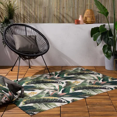 The Range Hawaii Printed Outdoor Rug - Green