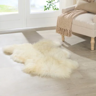 The Range Curly Icelandic Sheepskin Rug - Ivory