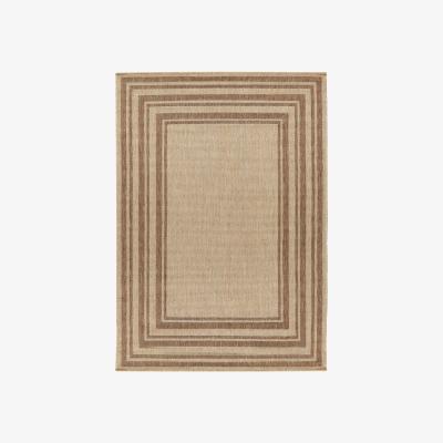 The Range Camber Jute Effect Indoor Outdoor Rug - Natural / 140cm