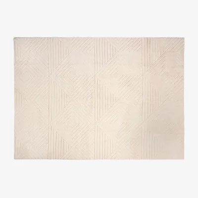 The Range OHS Tufted Geometric Rug - Stone / 22cm