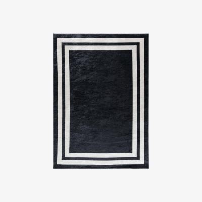 The Range Caimas Collection Washable Rugs in Black  2971B - Black / 180cm / 3.888kg