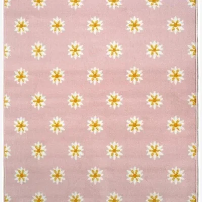 The Range Maestro Collection Daisy Design Rug in Pink  3659 GB33 - Pink / 80cm