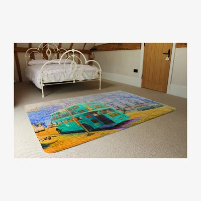 The Range London Bus Green Rear Rug - Green / 230cm
