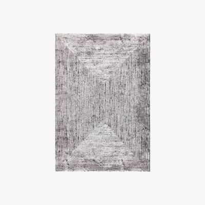 The Range Textured Frame Rug - Grey