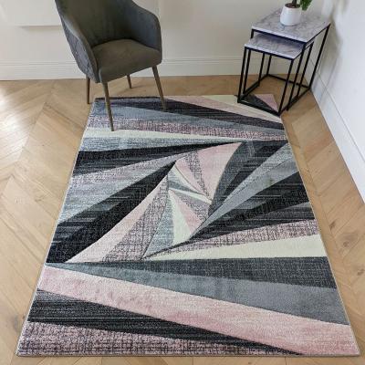The Range Pink Splinter Area Rug - Boston - Pink / 4g / 150cm