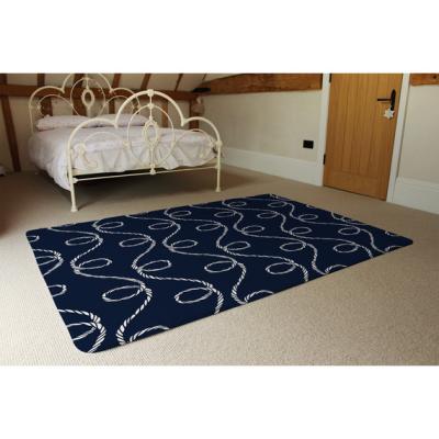 The Range Swirled Rope Rug - Blue / 230cm