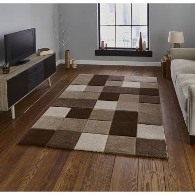 The Range Brooklyn 646 BeigeBrown Rug - Beige/Brown / 220cm