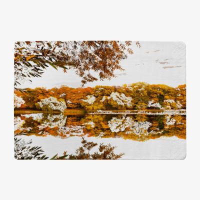 The Range Autumn Lake Designer Rug - Orange / 150cm