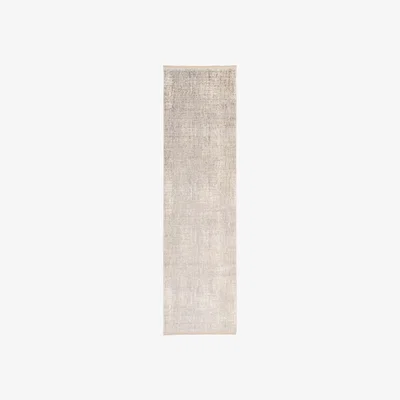 The Range Oatmeal Beige Fringed Rug - Beige / 240cm