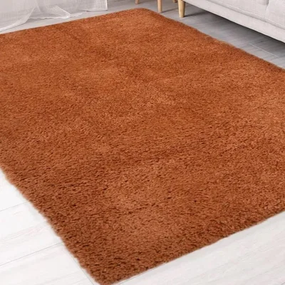 The Range Terracotta Orange Super Soft Warm 30mm Shaggy Rug - Brae - Orange
