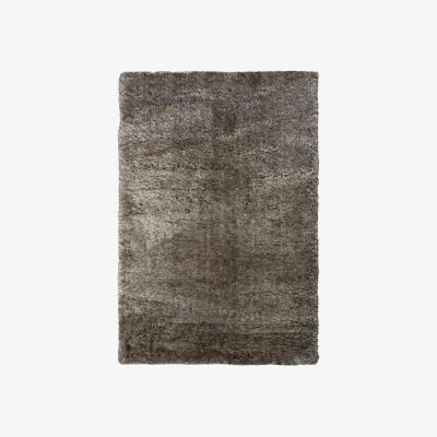 The Range Lagom Collection Solid Design Shaggy Rugs in Grey - Grey / 160cm