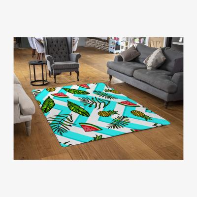 The Range Pineapple  Watermelon Rug - Blue / 150cm