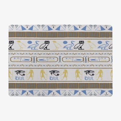 The Range Heiroglyphs Rug - Brown / 110cm