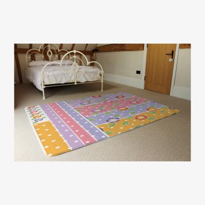 The Range Bohemian Chic  Ink Pattern With Boho Feathers Rug - Pink / 230cm