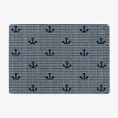 The Range Anchors On Rope Pattern Rug - Blue / 110cm