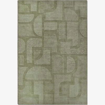 The Range Villeroy & Boch 1906 Alexis Wool Geometric Rug Green - Green / 280.0cm